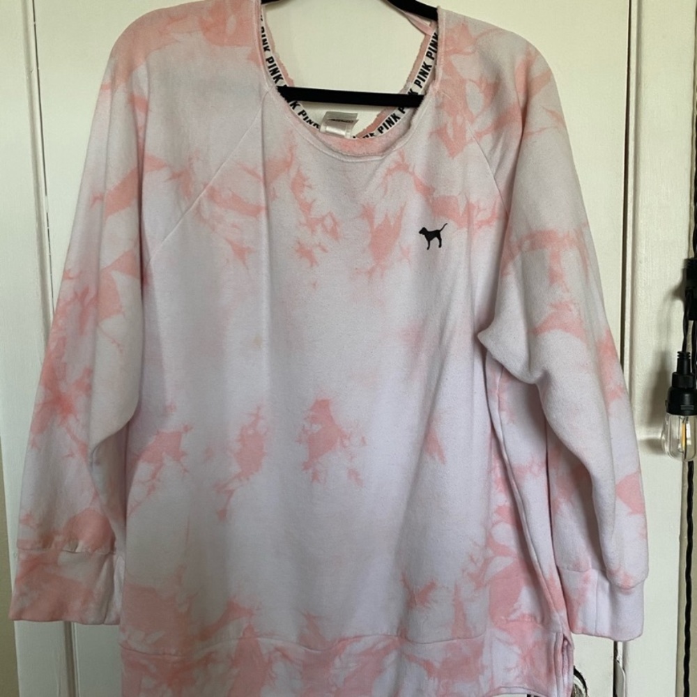 PINK tie dye legging crew